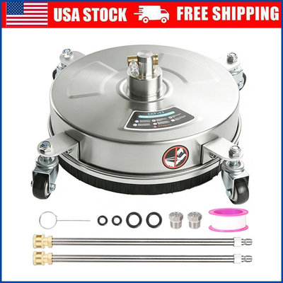 #ad 18quot; Pressure Washer Surface Cleaner 4000PSI w 4 Wheels for Sidewalk amp; Driveway $81.60