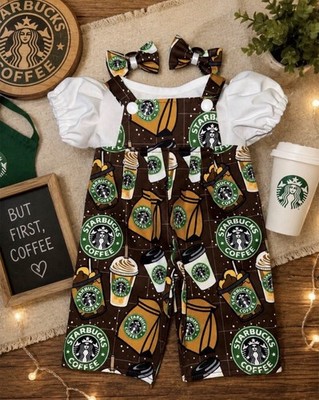 16/17in Cabbage Patch Kids Overalls Bows Outfit Clothes Only