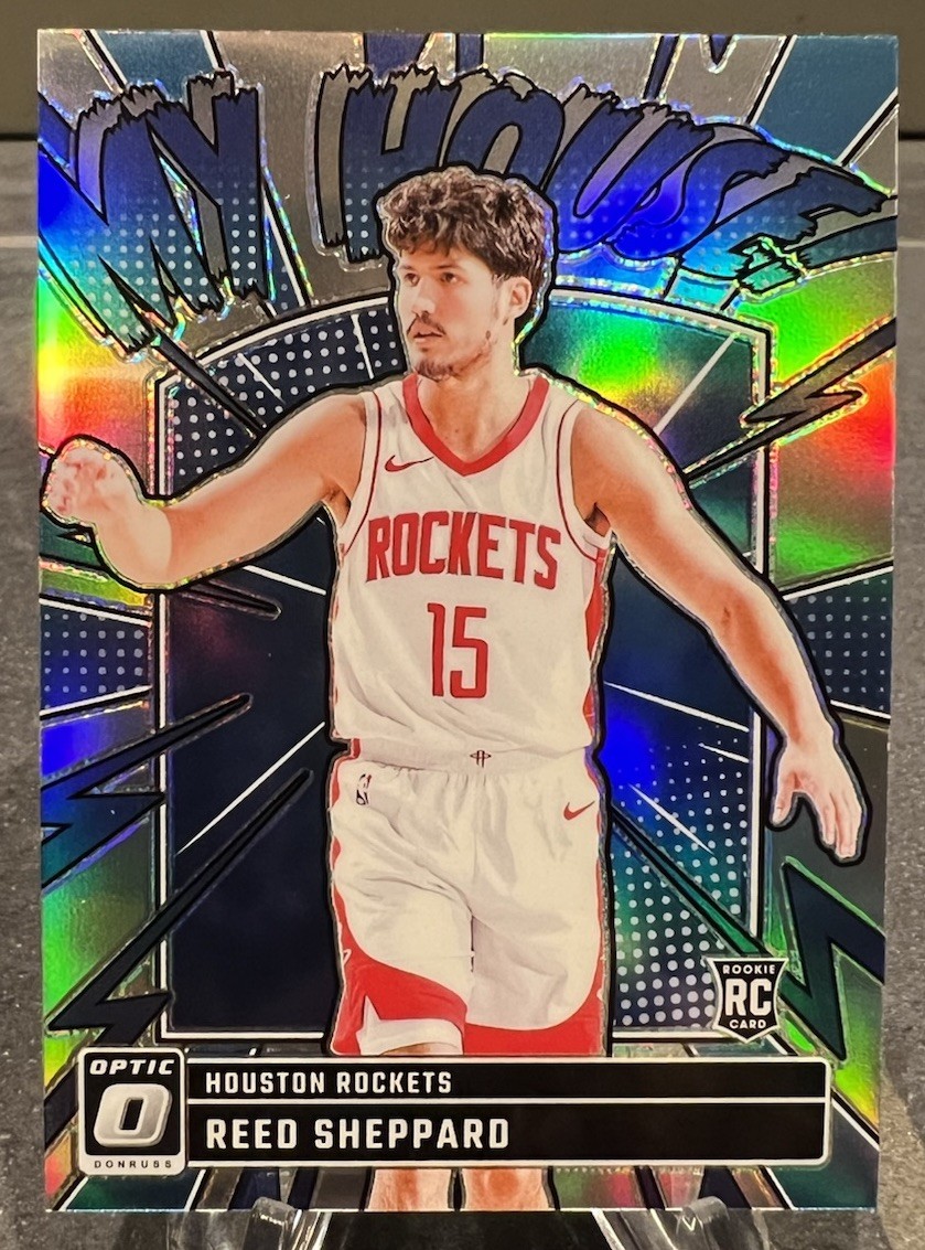 Reed Sheppard - 2024-25 Panini Donruss Optic - My House Silver Holo Prizm RC