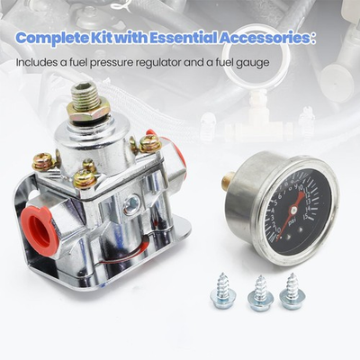 #ad 12 804 Low Fuel Pressure Regulator Gauge Fit for Carburetor Carb Quick Fuel USA $31.99