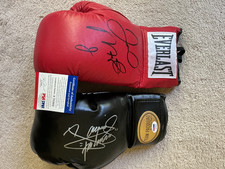 MANNY PACQUIAO FLOYD MAYWEATHER SIGNED BOXING GLOVES PSA/DNA