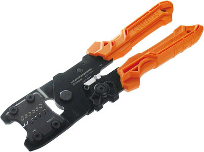 Precision Universal Crimping Tool with Inter-Changeable Die Plates (Size S) Hand