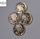 1914+1916+1917+1919 Buffalo Nickel Set/Lot ~ Fine/VF ~  ZBL97