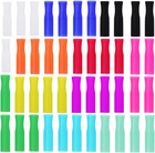 Accmor 44Pcs Multi-Color Silicone Straws: Stainless Steel Food Grade Straws, Fit