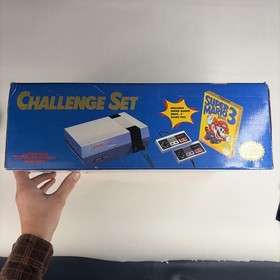 NES Nintendo Entertainment System Console Challenge Set CIB Box W Mario 3