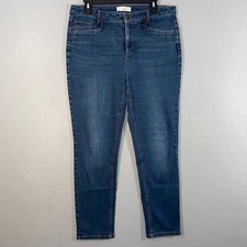 J.Jill Womens Jeans 2 Blue Stretch Slim Ankle Denim Smooth Fit Medium Wash