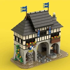 Compatible Medieval Village / Market Entry Castle's Keep Model 1207