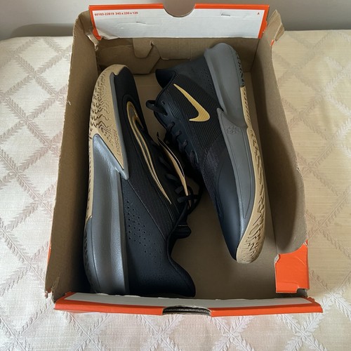 Nike Precision VII 7 Basketball Shoes Men's Size 10 Black/Gold FN4322-006 - Picture 6 of 7
