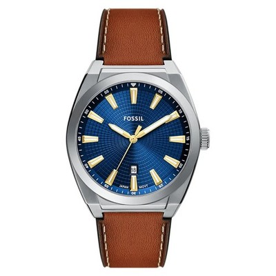 Fossil FS6115 Everett   elegante Herrenuhr, 42 mm  Garantie: 2 Jahre Quarz (batt