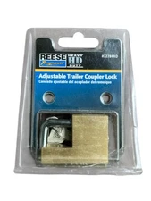 Reese Adjustable Heavy Duty Brass Trailer Hitch Towing Coupler Lock  #72784HD