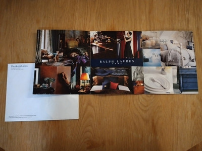 2004 Vintage RALPH LAUREN HOME POLO CATALOG FASHION BOOK BROCHURE Rare Envelope