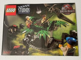 LEGO 1370 Jurassic Park III Raptor Rumble Studio 100% Complete + Manual & Box