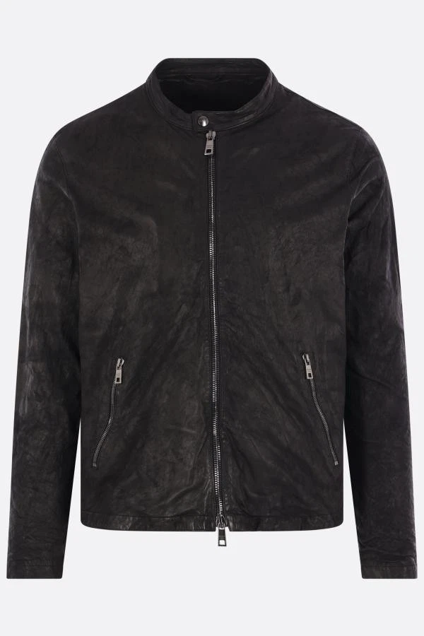 Giorgio Brato Coats, Jackets & Vests Leather Outer Shell for Men