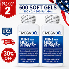 Soft Gels Pack of 2  600 Soft Gels  Joint  Muscle Support Fast Free Shipping