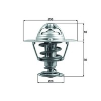 Thermostat KüHlmittel Mahle TX 199 88D