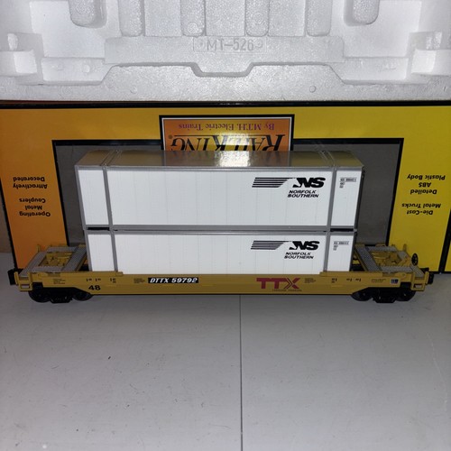 MTH Rail King Norfolk Southern Husky Stack Car 59792 30-4205B | Zustand: Used