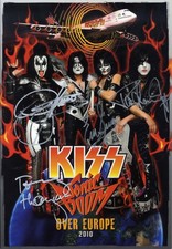 Kiss ROCK BAND autographs, In-Person signed promotion programme