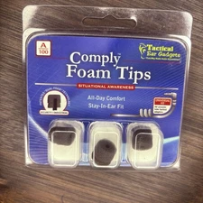 Comply Two Way Earpiece A-100 Memory Foam Ear Tips (3 Pieces)