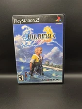 PS2  Final Fantasy X CASE and MANUAL ONLY Black label 