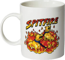 SPITFIRE HELL HOUNDS MUG WHITE