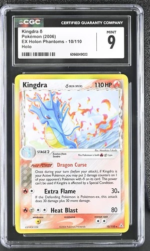 CGC 9 MINT Kingdra δ 2006 EX Holon Phantoms 10/110 Holo Pokemon Card