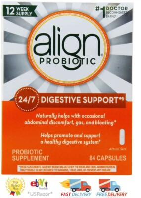 84 Align Probiotic Supplement Capsules Week Supply Wellness Begins Within 6/25