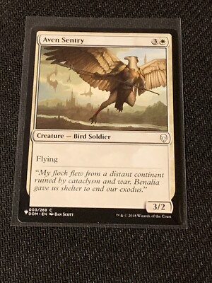 Magic the Gathering Dominaria Mystery Booster Aven Sentry