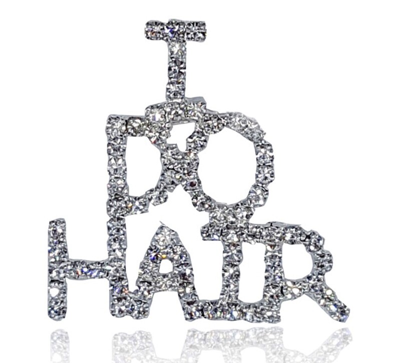 Barrette à Cheveux Cristal Pour Coiffeur - Modèle CY17, Couleur Argenté, Neuve Sans Emballage
