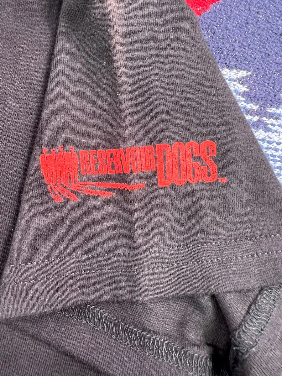 Womens Vintage 90s Reservoir Dogs Shirt Movie Promo Sz S/M Giant Tag Bejeweled