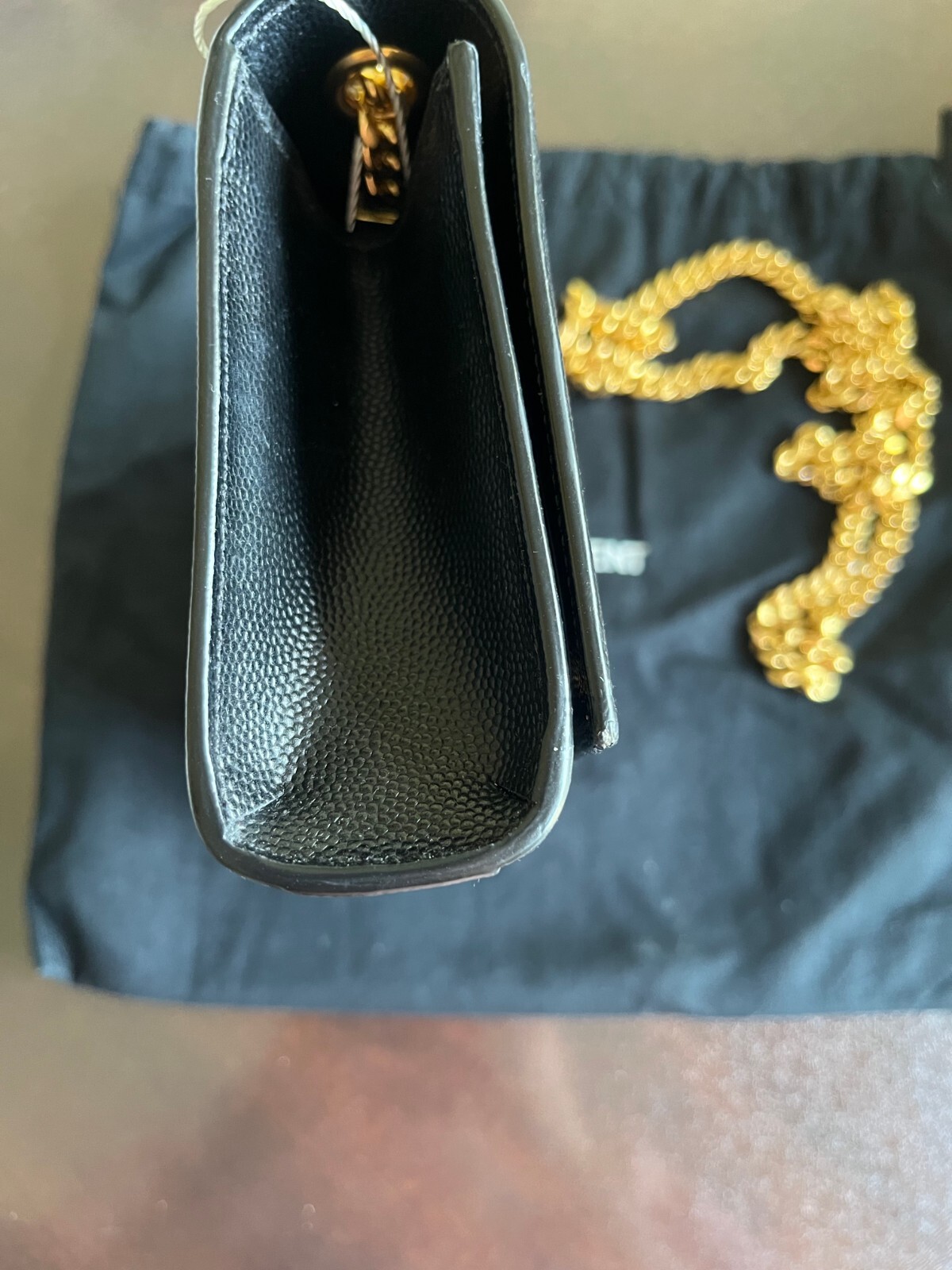 Autentica Saint Laurent Kate Classic G Hardware Trainella Nera