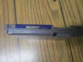NES Solstice The Quest for the Staff of Demons Used Cartridge Box Instructions