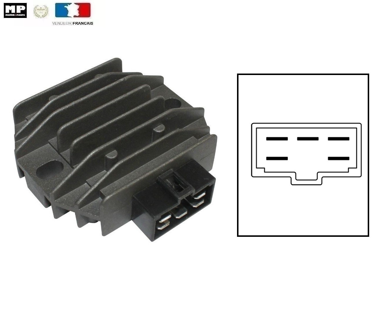 Régulateur redresseur de tension 12V haute performance pour Yamaha 125 XMAX référence 4HM-H1960-0000