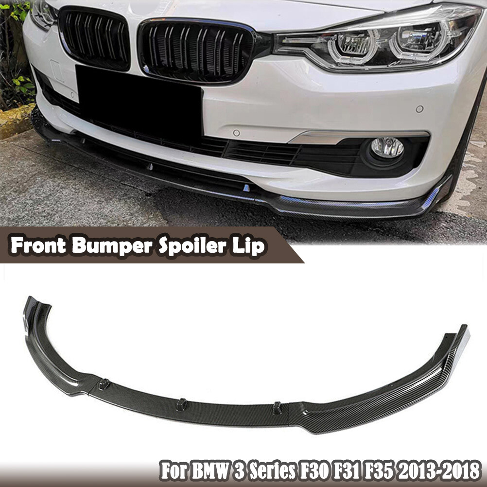 Front Bumper Lip Spoiler Splitter Carbon Fiber For BMW F30 F31 F35 Base 13-2018