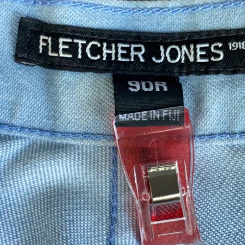 Fletcher Jones Mens Blue Jeans Lightweight Stretch Distressed Size 90 R Vintage - Picture 4 of 22