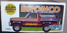 MPC 1982 FORD BRONCO 4X4 MODEL KIT 1-0434