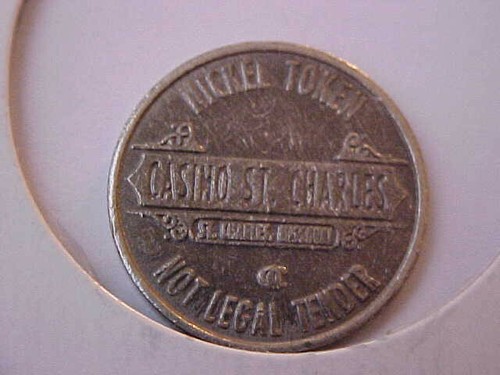 Casino St. Charles 5 Cent Token -- St. Charles, Missouri