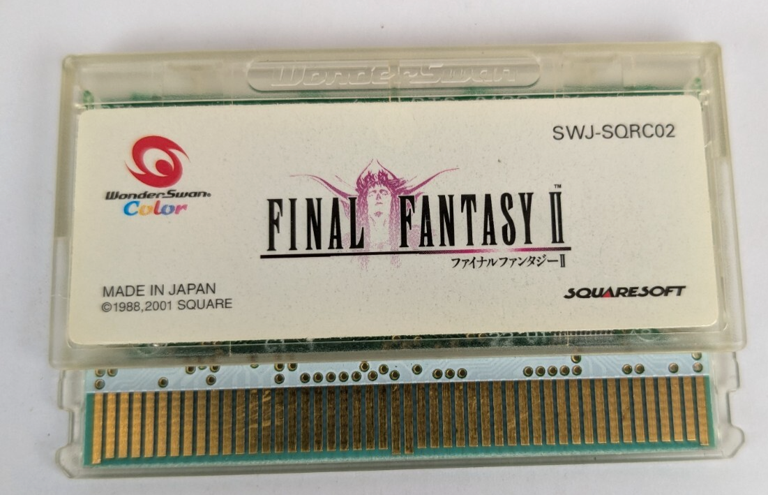 Final Fantasy ll 2 WonderSwan Color 2000 SWJ-SQRC02 Japanese US
