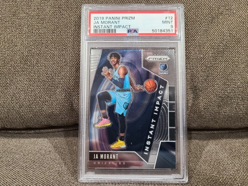 2019 PRIZM JA MORANT INSTANT IMPACT ROOKIE RC PSA 9 GRIZZLIES SHARP RARE SP