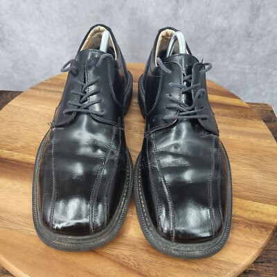 Skechers Cities Angel Black Leather Oxford Dress Shoes 70060 Men