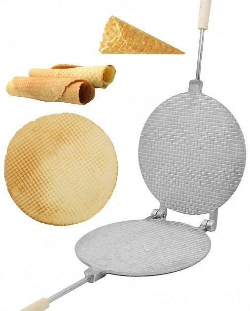 Waffle Maker round form Waffles Pastry Baking Cookies Mold Waffle ice cream cone