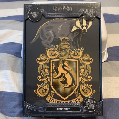 Harry Potter Paladone Crest Luminart Light Up Wall Night Light Mountable  - NEW