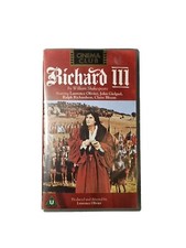 Richard 3 Laurence Olivier VHS Video Retro - Shakespeare- U Cert - Free P P