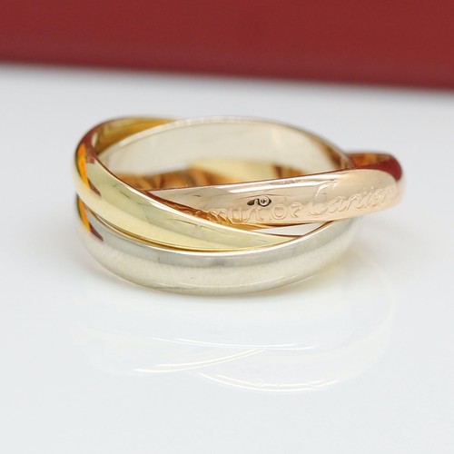 Cartier Trinity Tricolour 18KT Gold mit Cartier Box in Gr. 53 - Bild 2 von 6