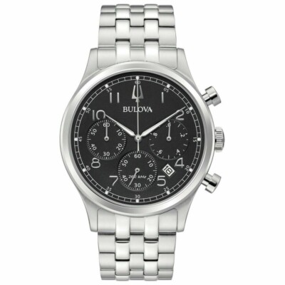 BULOVA Herrenuhr Aus Stahl Chronograph Chrono High Precision 262kHz 96B357