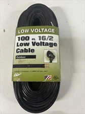 100' Low Voltage Pond/Landscape Lighting Cable 16 gauge-2 conductor-13 amps #U2