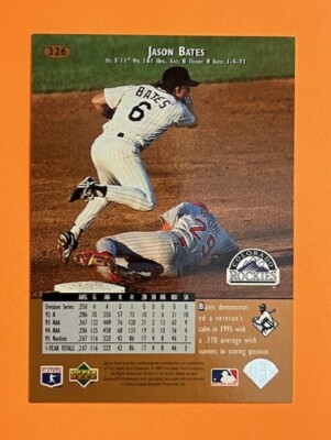 1996 Upper Deck Jason Bates Colorado Rockies #326 Baseball Card | eBay