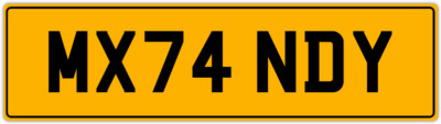MANDY MAND AMANDA AMANDAS MDY PRIVATE REGISTRATION NEW CAR NUMBER PLATE MX74 NDY