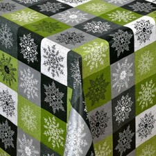 Nappe de Table en Toile Cirée Noël 01355-04 Carré Rond Oval