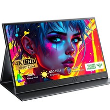UPERFECT 4K 15.6" Portable Monitor UHD 4K Screen 100 Adobe RGB Second Display