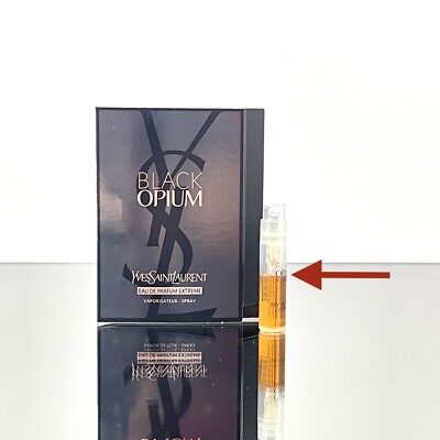 YSL BLACK OPIUM EAU DE PARFUM EXTREME 0.04oz-1.2ml Spray New SAMPLE VIAL (C72